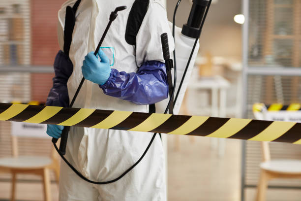Professional Biohazard Cleanup technician working in Ramsey, NJ